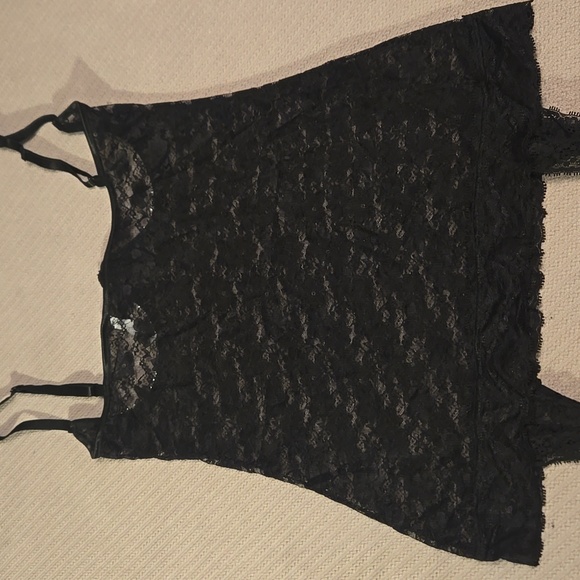 Stylish Black Lace Lingerie bustier with Garters – Size L - Picture 9 of 12